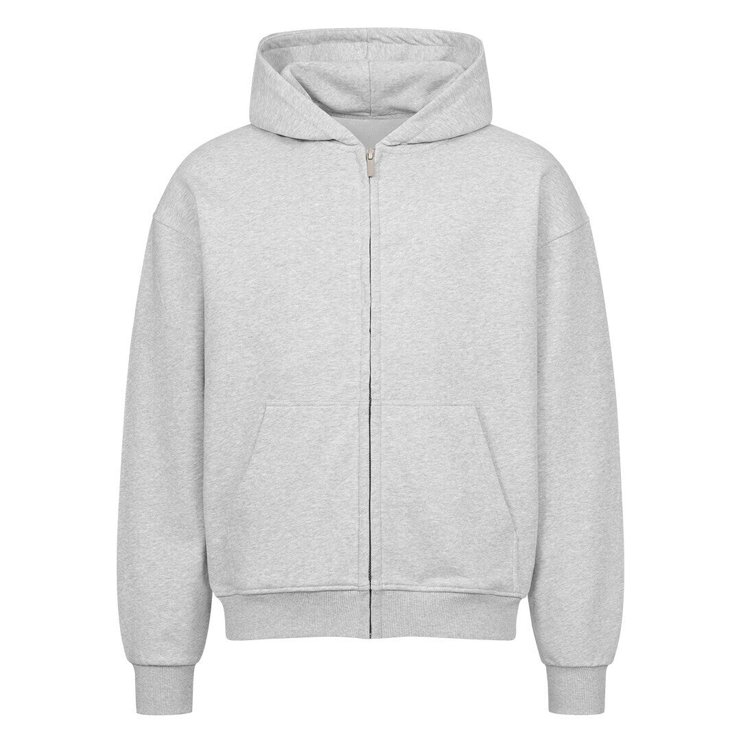 TRUE LINE OVERSIZED ZIPPER HOODIE