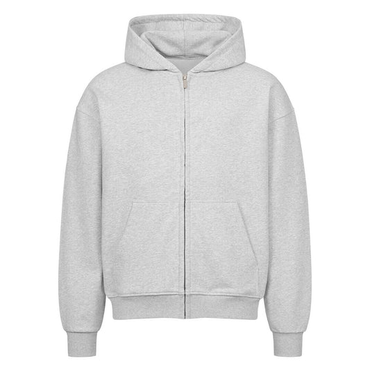 TRUE LINE OVERSIZED ZIPPER HOODIE