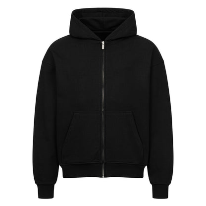 TRUE LINE OVERSIZED ZIPPER HOODIE